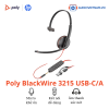 Tai Nghe Poly BlackWire C3215 USB-C/A Adapter